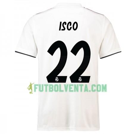 Camiseta de fútbol Real Madrid Isco 22 1ª equipación 2018/2019 Camiseta de fútbol Real Madrid Isco 22 1ª equipación 2018/2019